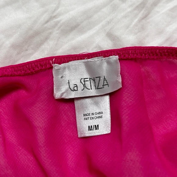 Hot pink Y2K ruffle mesh curtain top - Picture 8 of 11